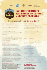 2015 - Programma completo - 150° anniversario della prima ascensione al M. Cogliàns-1